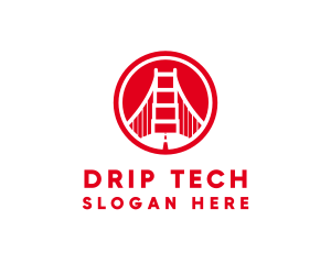 San Francisco Bridge Landmark logo design