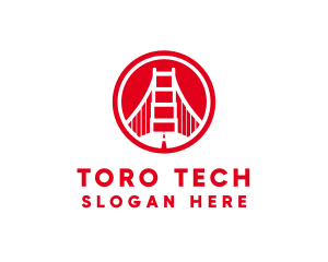 San Francisco Bridge Landmark logo design