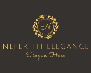 Flower Arrangemet Garland Boutique logo design