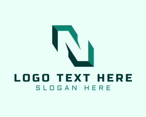 Creative Modern Business Letter N Logo