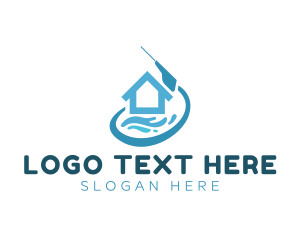 Cleaning Service - Water Cleaning House logo design
