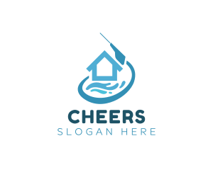 Gradients - Water Cleaning House logo design