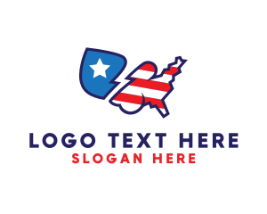 Campaign - USA Lightning Map logo design