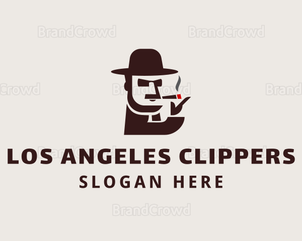 Hat Guy Smoking Logo