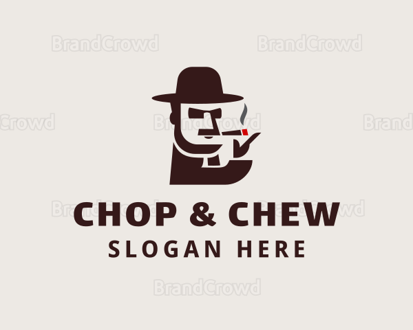 Hat Guy Smoking Logo