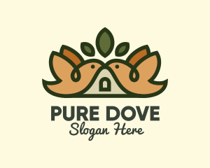 Bird Birdhouse Shelter logo design