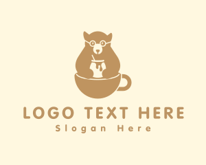 Bear - Honey Bear Cafe logo design
