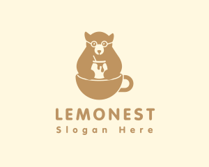 Brown - Honey Bear Cafe logo design