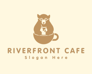 Honey Bear Cafe logo design