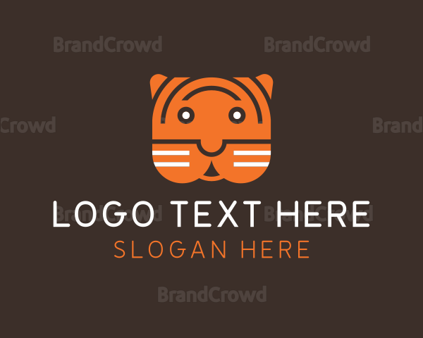 Tiger Head Zoo Logo