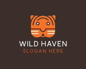 Tiger Head Zoo logo design