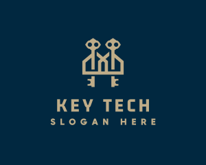 Luxury House Residence Key logo design