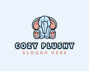 Elephant Plushie Toy  logo design