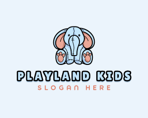 Elephant Plushie Toy  logo design