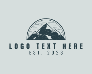 Vintage - Rustic Mountain Adventure logo design