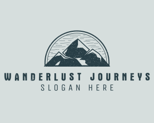 Rustic Mountain Adventure Logo