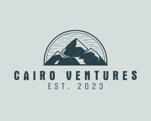 Rustic Mountain Adventure logo design