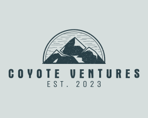 Rustic Mountain Adventure logo design