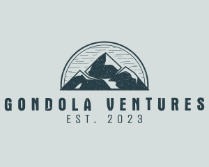 Rustic Mountain Adventure logo design