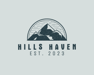 Rustic Mountain Adventure logo design