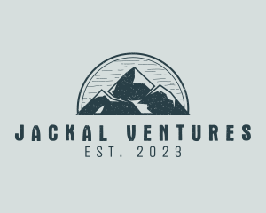 Rustic Mountain Adventure logo design