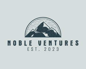 Rustic Mountain Adventure logo design