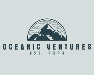 Rustic Mountain Adventure logo design