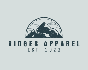 Rustic Mountain Adventure logo design