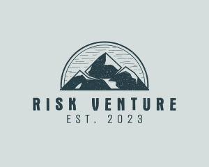 Rustic Mountain Adventure logo design