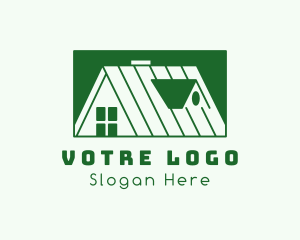 Cabin - House Apartment Roof logo design