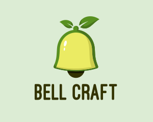 Bell - Fruit Leaf Bell logo design