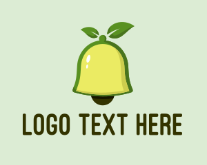 Bell - Fruit Leaf Bell logo design