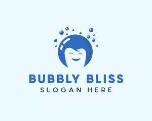 Smiling Tooth Bubble logo design