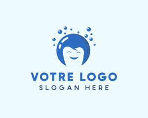 Dentistry - Smiling Tooth Bubble logo design