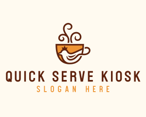 Royal Coffee Dove logo design