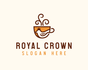 Royal Coffee Dove logo design