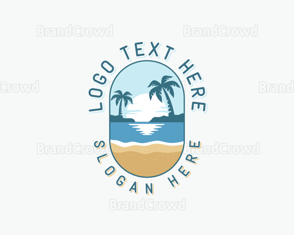 Sunset Island Beach Logo