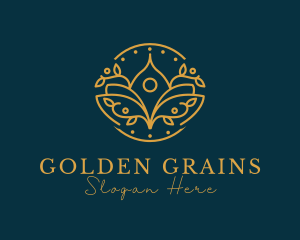 Golden Lotus Spa logo design