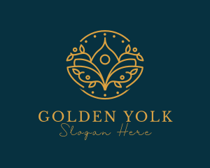 Golden Lotus Spa logo design