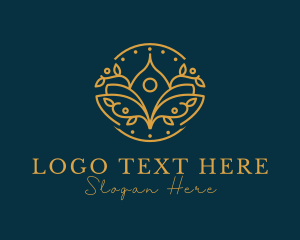 Natural - Golden Lotus Spa logo design