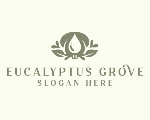 Eucalyptus - Wellness Essential Oil logo design