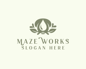 Wellness Essential Oil logo design