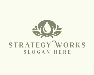 Wellness Essential Oil logo design