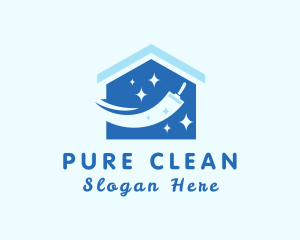 Home Cleaning Squeegee logo design