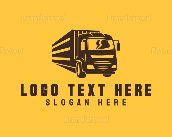 Courier Trailer Truck Logo