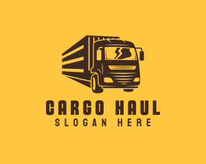 Courier Trailer Truck logo design