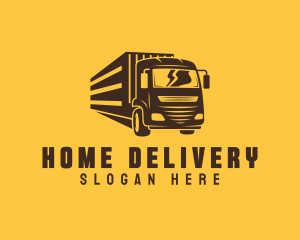 Courier Trailer Truck logo design