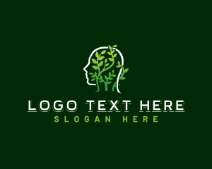 Herbal - Plant Head Counseling logo design