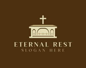 Casket - Catholic Christian Altar logo design