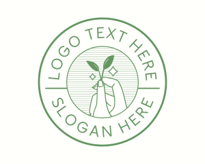 Emblem - Hand Leaf Emblem logo design